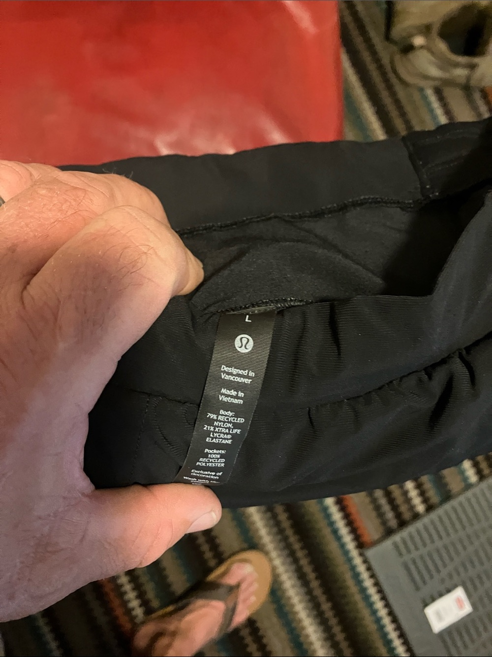 lululemon athletica Men’s Black Jacket - Lightweight Active Zip-Up